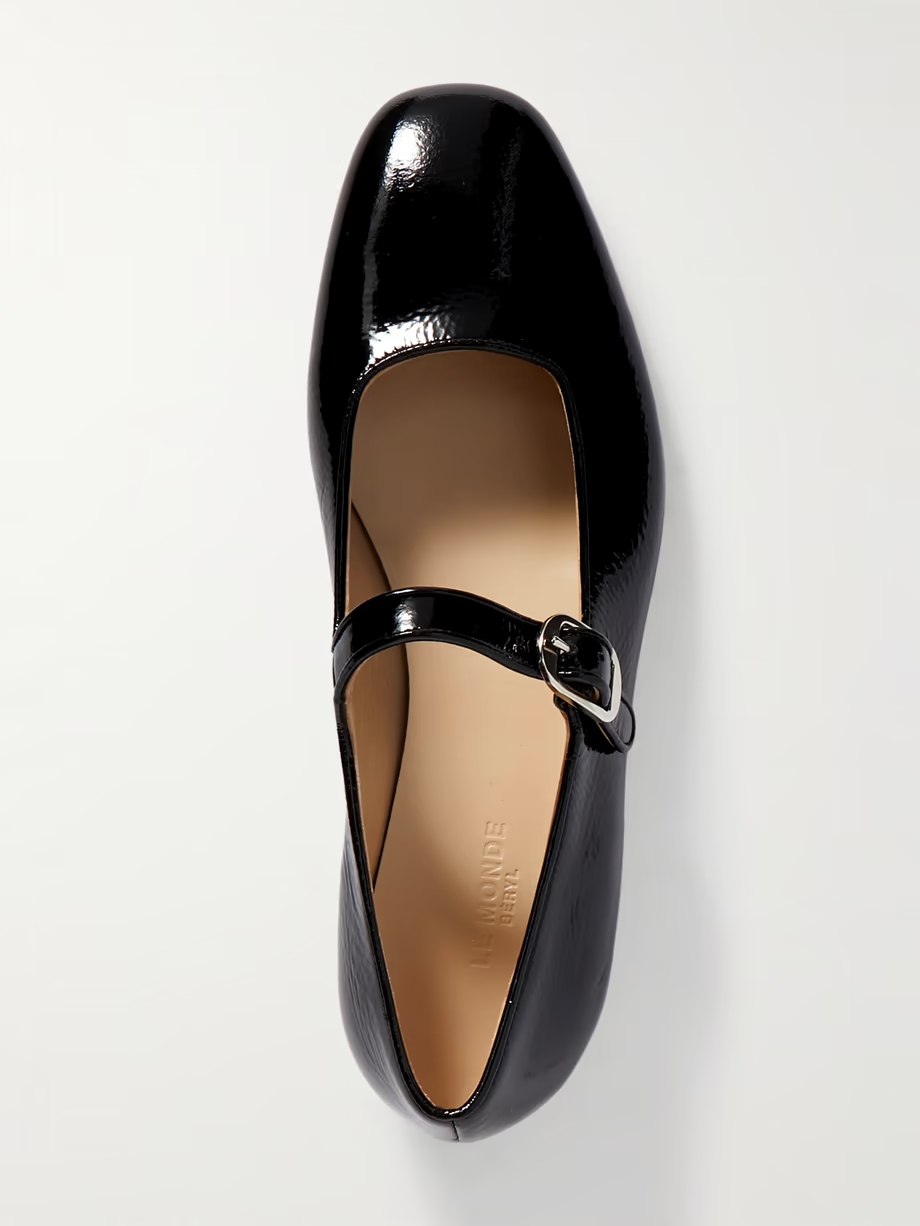 Patent-leather Mary Jane ballet flats Patent-leather Mary Jane ballet flats