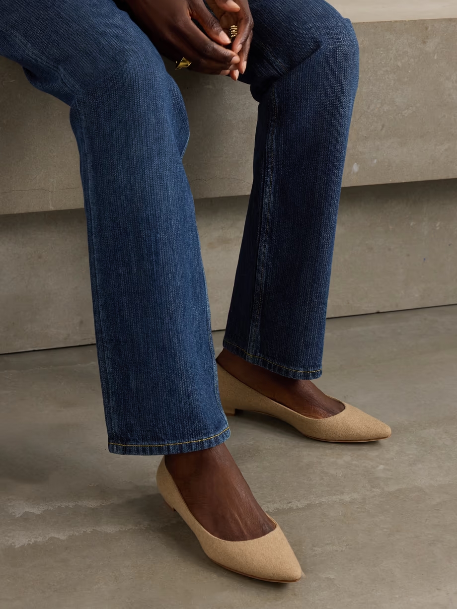 Lanza Bb wool point-toe flats Lanza Bb wool point-toe flats