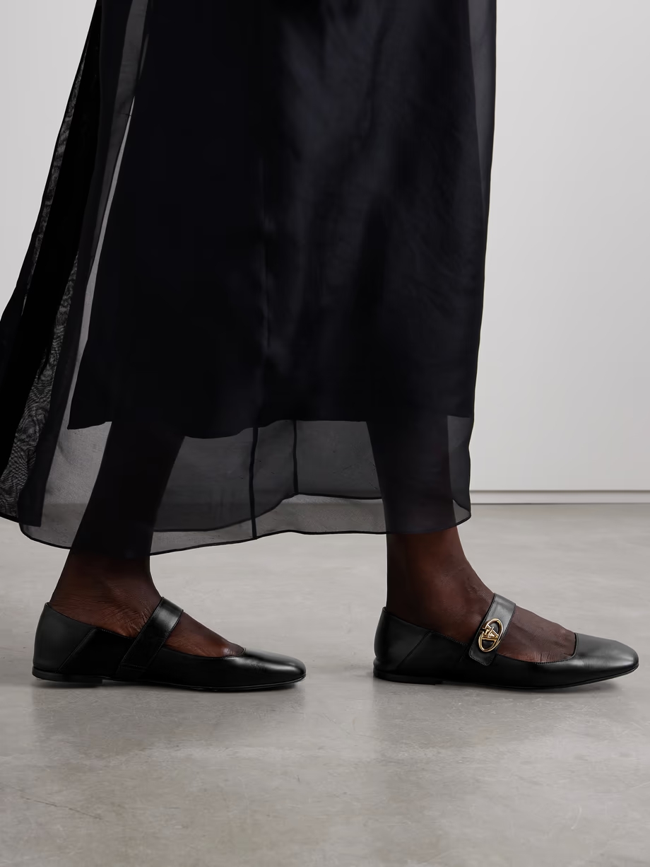 VLOGO Locker leather ballet flats VLOGO Locker leather ballet flats