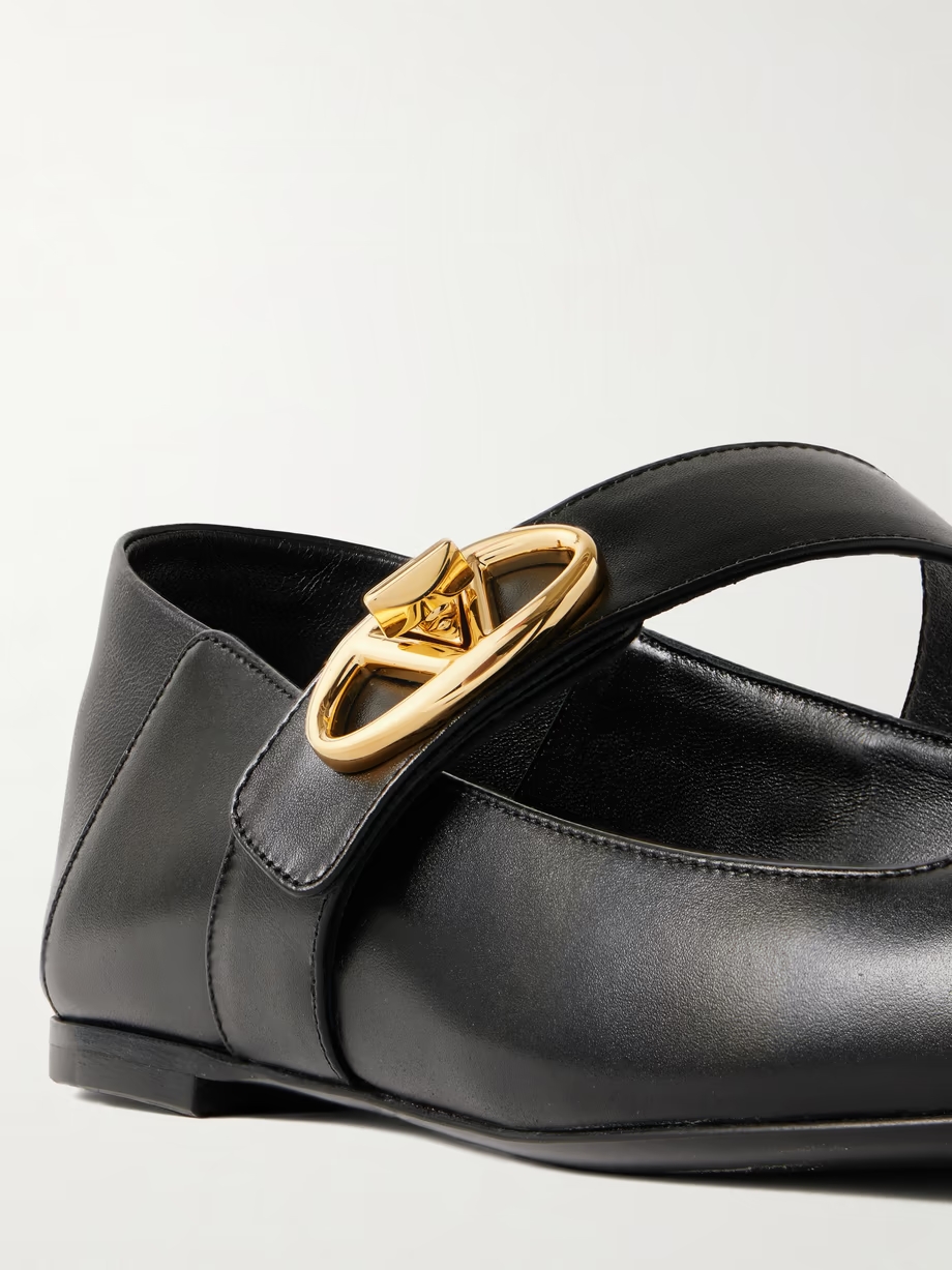 VLOGO Locker leather ballet flats VLOGO Locker leather ballet flats
