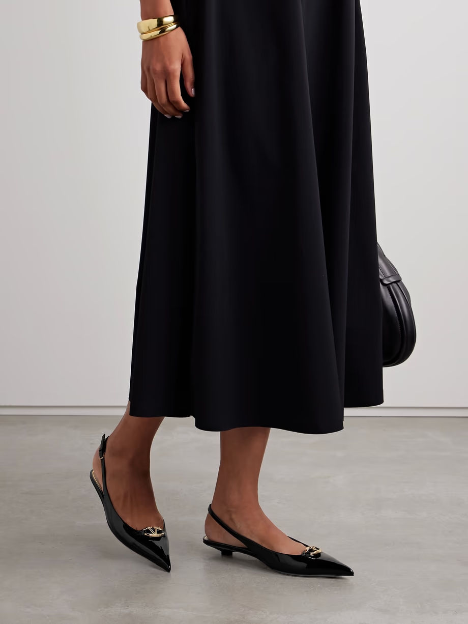 VLOGO Bold 20 embellished patent-leather pumps VLOGO Bold 20 embellished patent-leather pumps