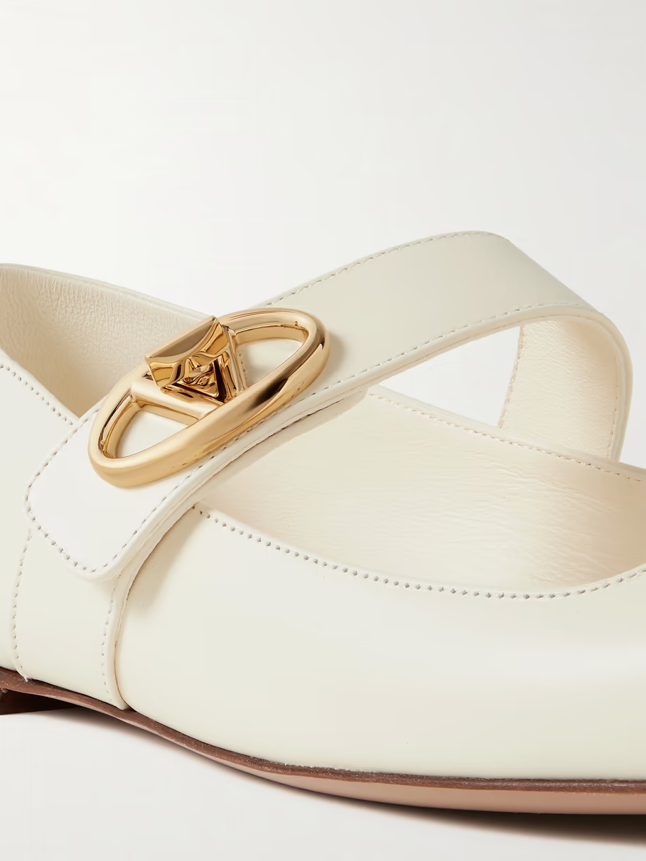VLOGO Locker leather ballet flats VLOGO Locker leather ballet flats