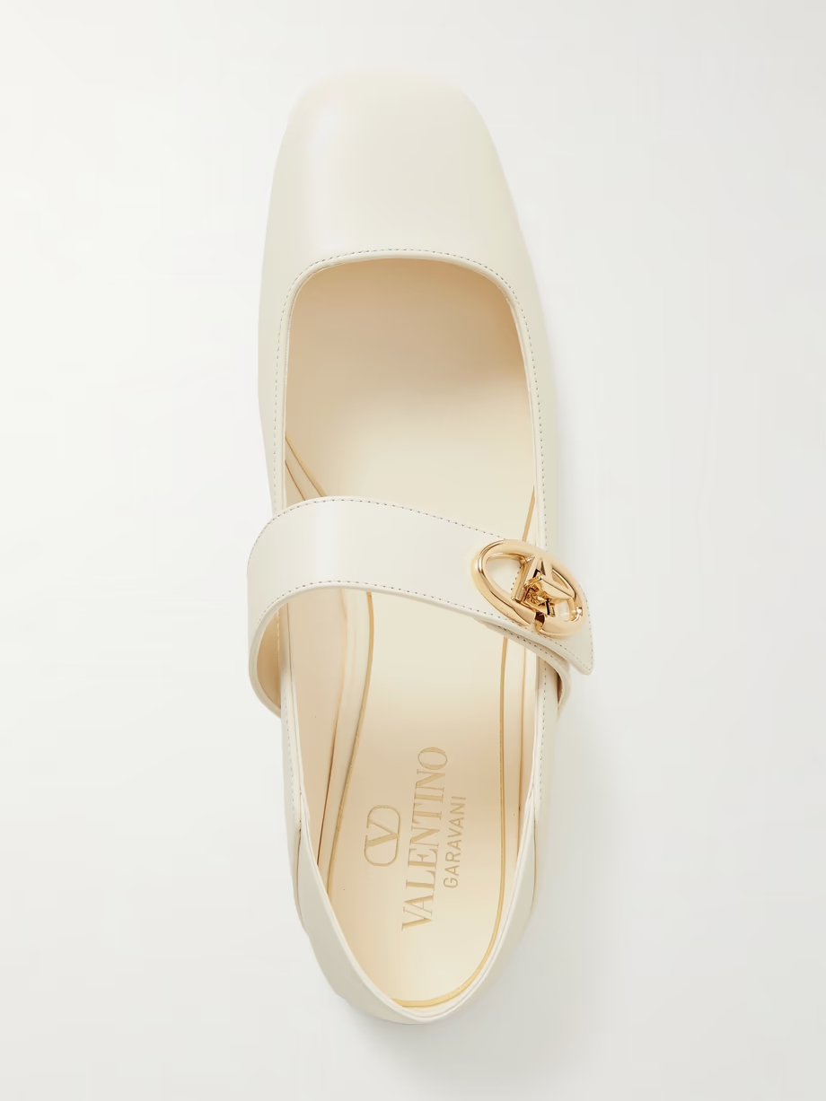 VLOGO Locker leather ballet flats VLOGO Locker leather ballet flats