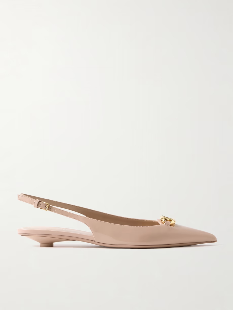VLOGO Bold 20 embellished patent-leather pumps VLOGO Bold 20 embellished patent-leather pumps