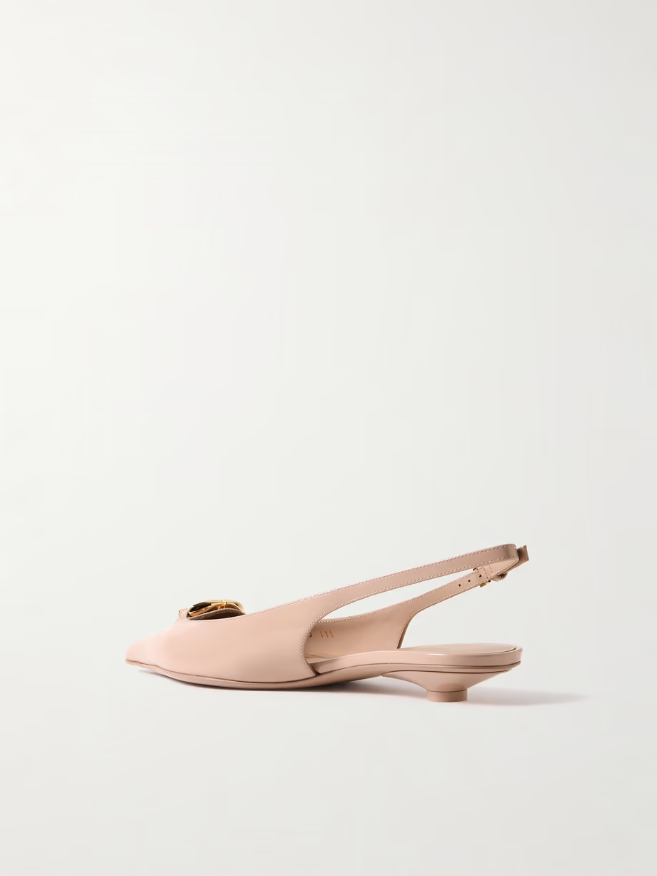 VLOGO Bold 20 embellished patent-leather pumps VLOGO Bold 20 embellished patent-leather pumps