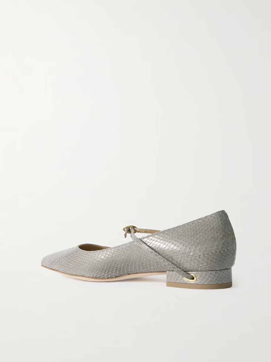 Lorenzo 20 snake leather flats Lorenzo 20 snake leather flats