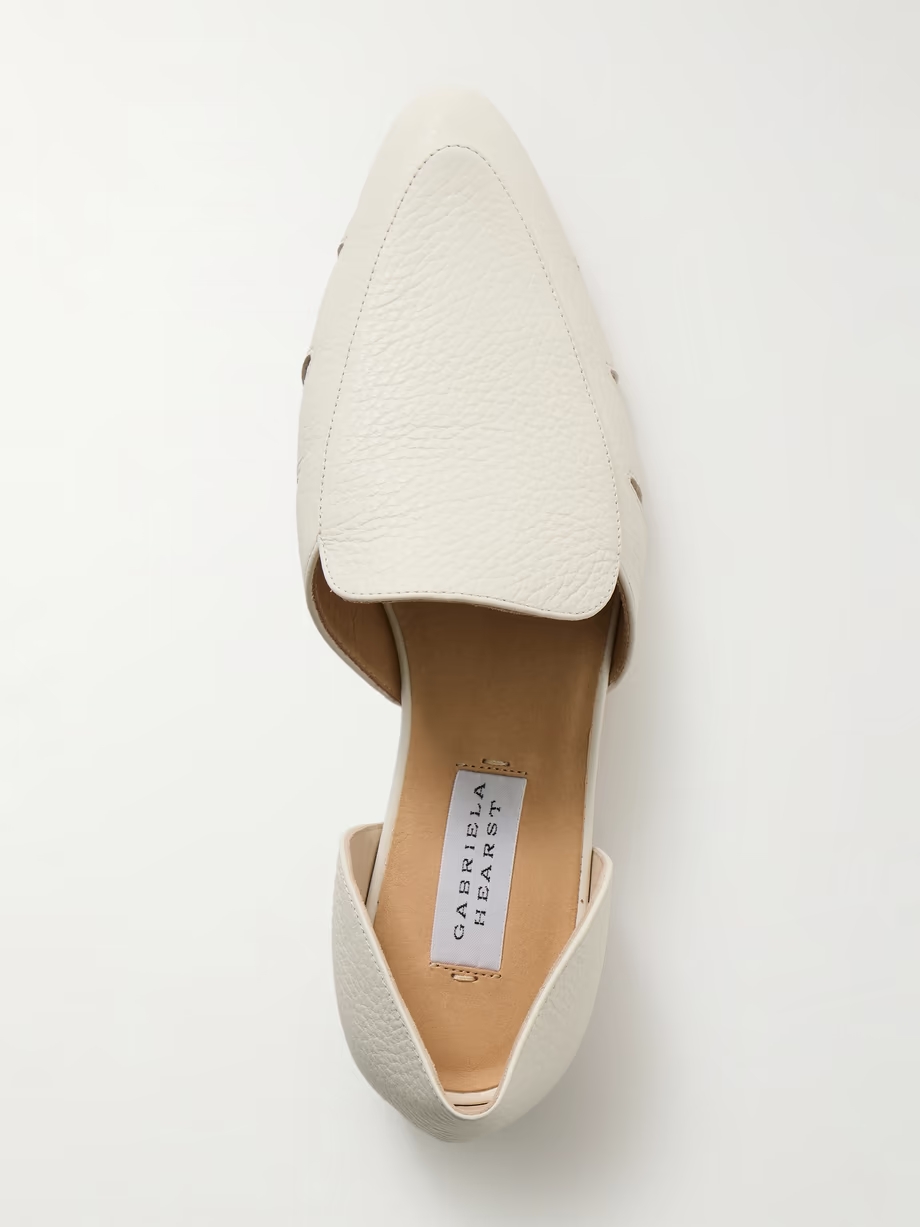 Rory cutout textured-leather loafers Rory cutout textured-leather loafers