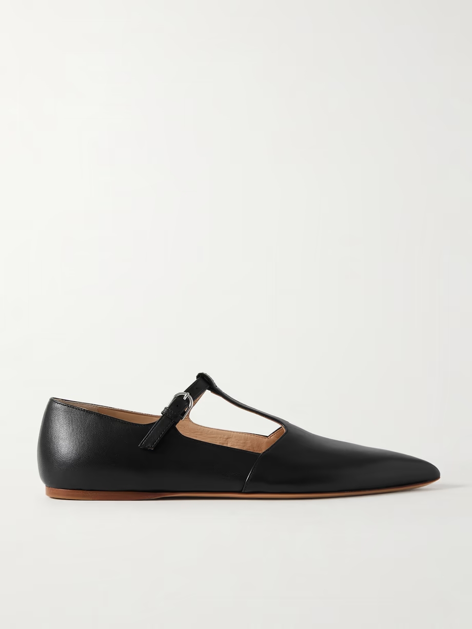 Lola Ballerina leather Mary Jane point-toe flats Lola Ballerina leather Mary Jane point-toe flats