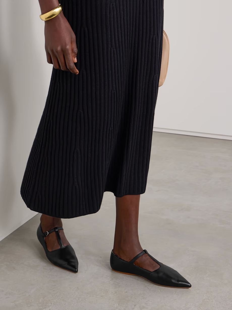 Lola Ballerina leather Mary Jane point-toe flats Lola Ballerina leather Mary Jane point-toe flats