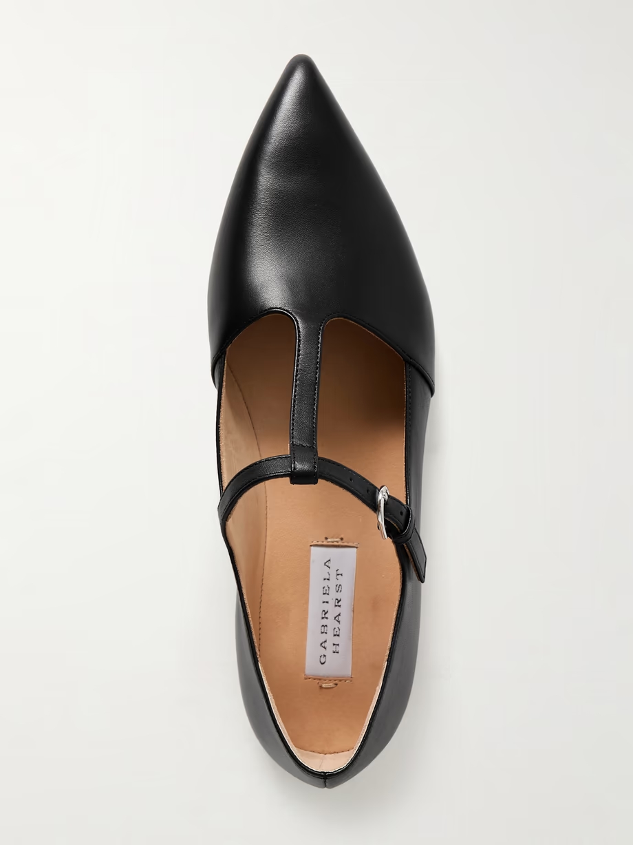 Lola Ballerina leather Mary Jane point-toe flats Lola Ballerina leather Mary Jane point-toe flats
