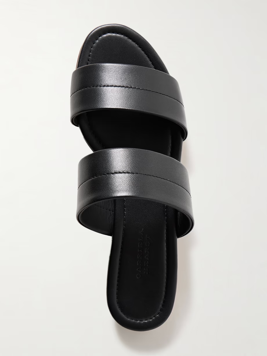 Lora leather slides Lora leather slides