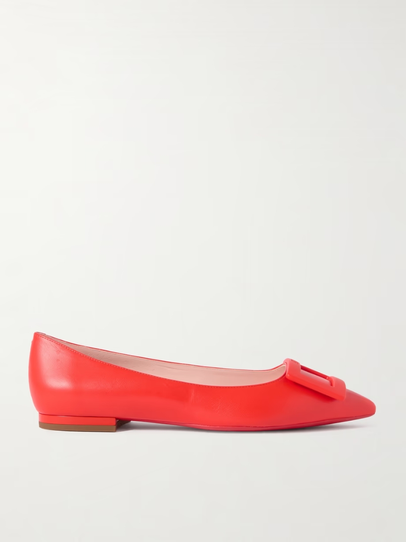 Gommettine buckled leather ballet flats Gommettine buckled leather ballet flats