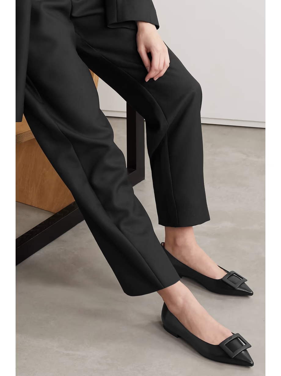 Gommettine buckled leather ballet flats Gommettine buckled leather ballet flats