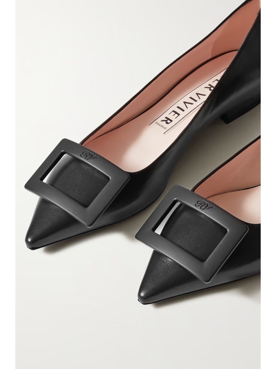 Gommettine buckled leather ballet flats Gommettine buckled leather ballet flats