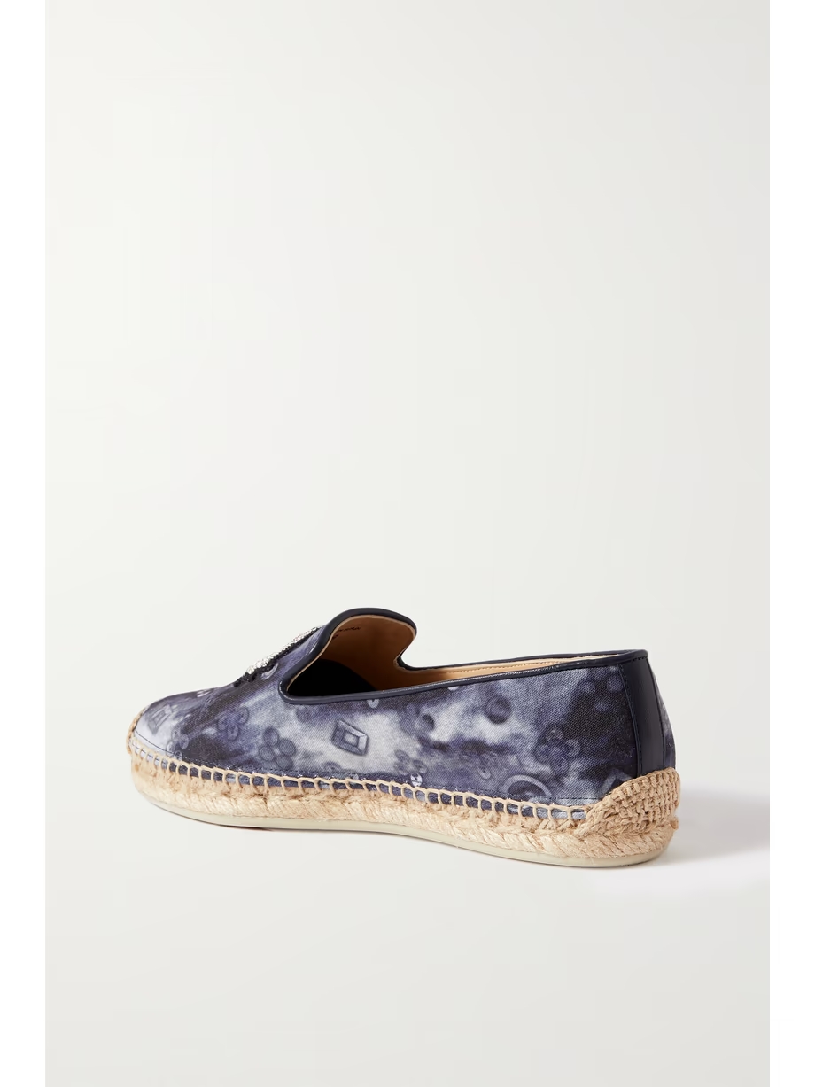 Nanou Orlato logo-embroidered tie-dyed canvas espadrilles Nanou Orlato logo-embroidered tie-dyed canvas espadrilles