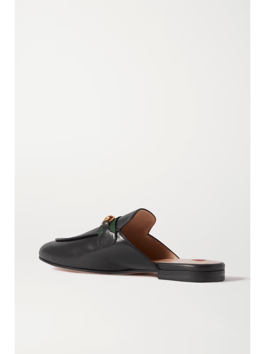 Princetown horsebit-detailed leather slippers Princetown horsebit-detailed leather slippers