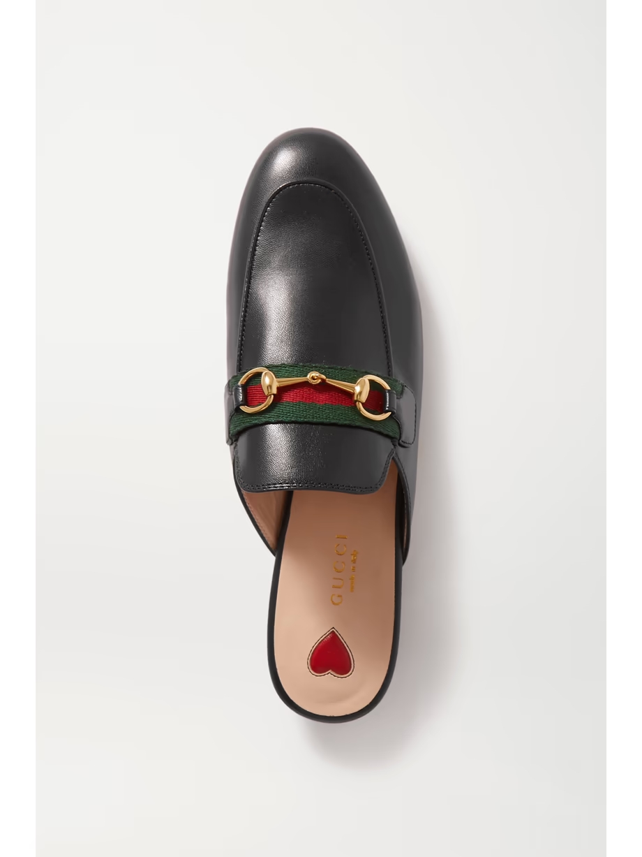 Princetown horsebit-detailed leather slippers Princetown horsebit-detailed leather slippers
