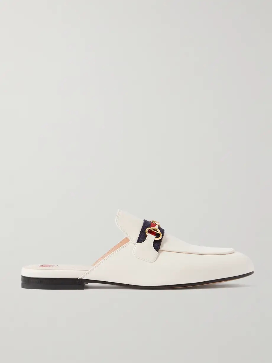 Princetown horsebit-detailed leather slippers Princetown horsebit-detailed leather slippers