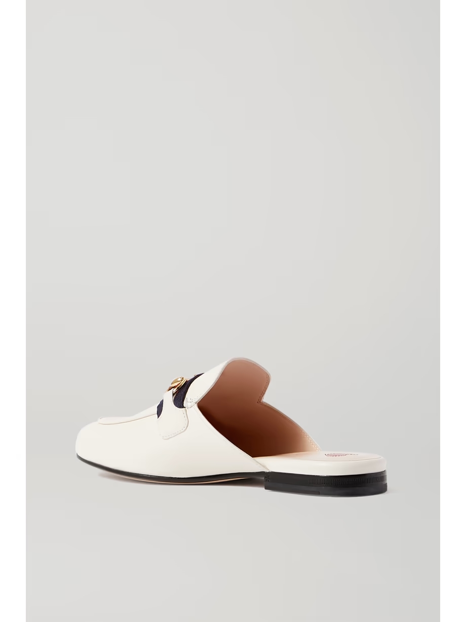 Princetown horsebit-detailed leather slippers Princetown horsebit-detailed leather slippers