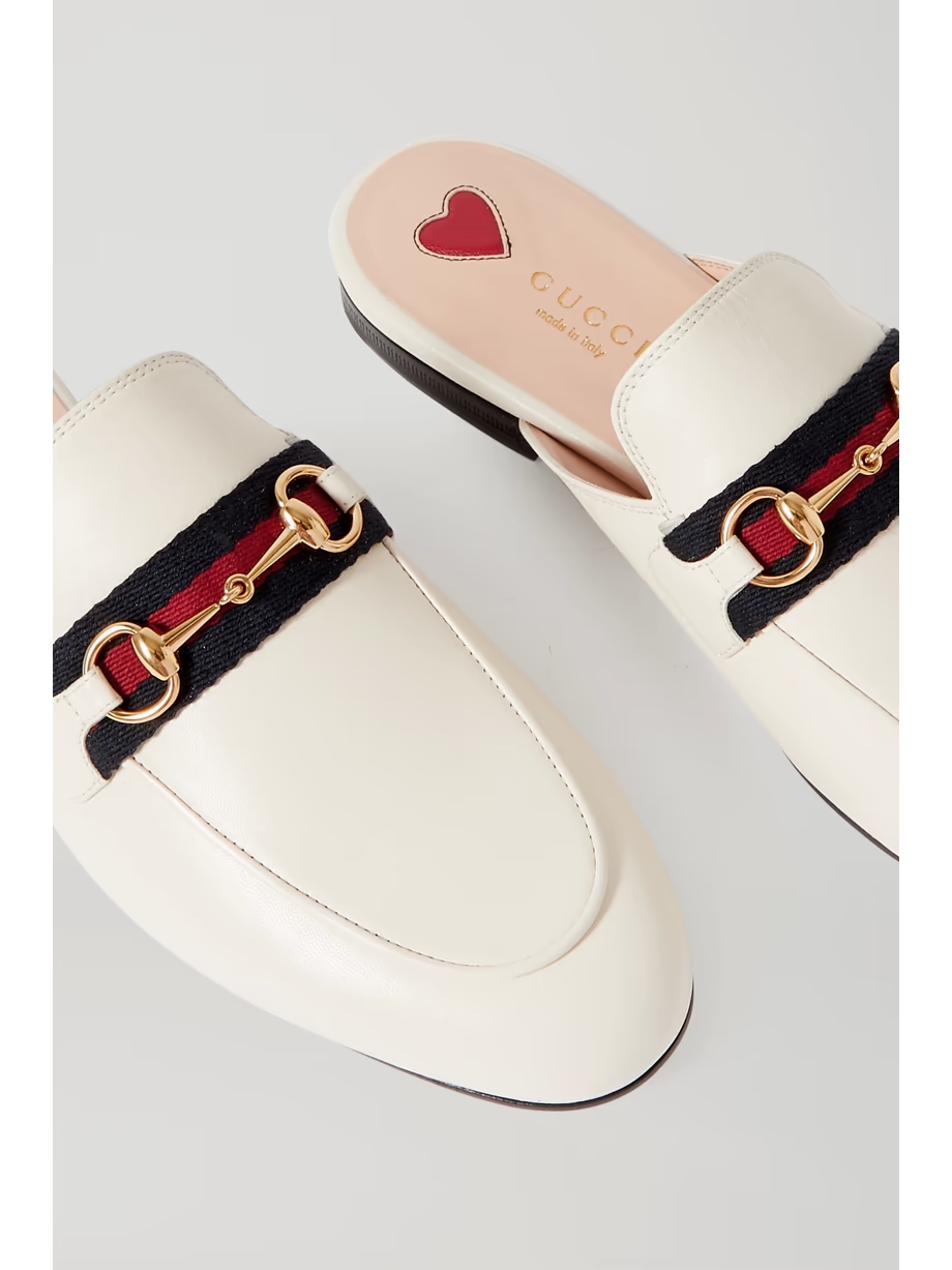 Princetown horsebit-detailed leather slippers Princetown horsebit-detailed leather slippers