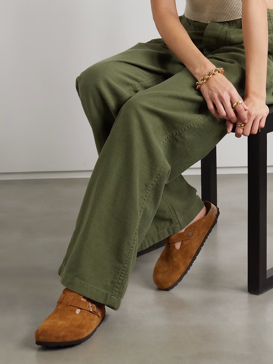 Boston suede clogs Boston suede clogs