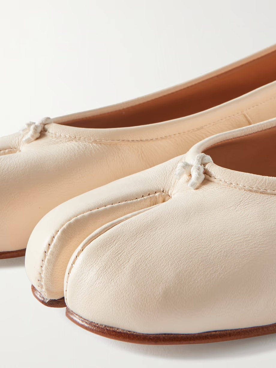 Tabi split-toe leather ballet flats Tabi split-toe leather ballet flats