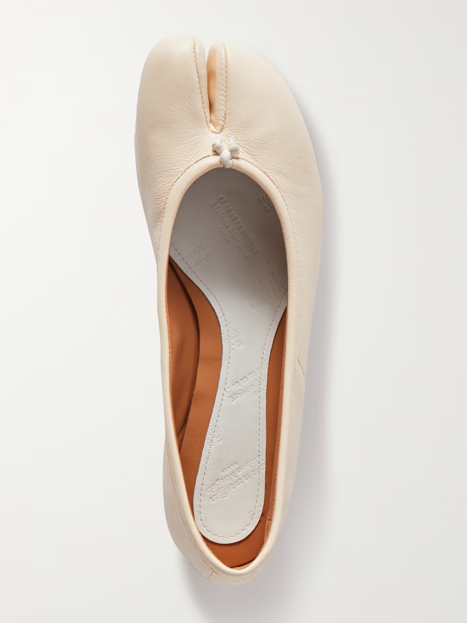 Tabi split-toe leather ballet flats Tabi split-toe leather ballet flats