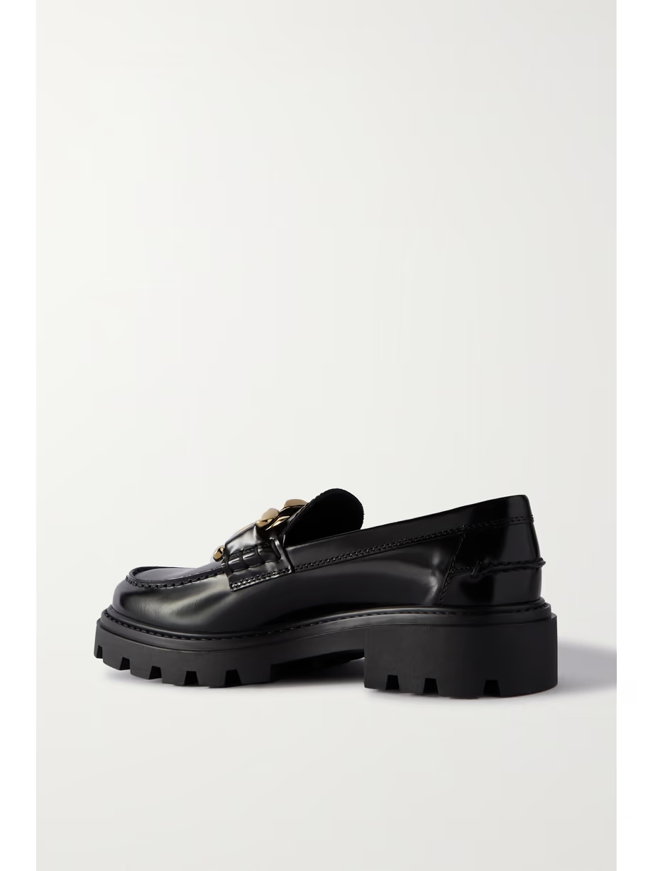 Gomma Pesante embellished glossed-leather loafers Gomma Pesante embellished glossed-leather loafers