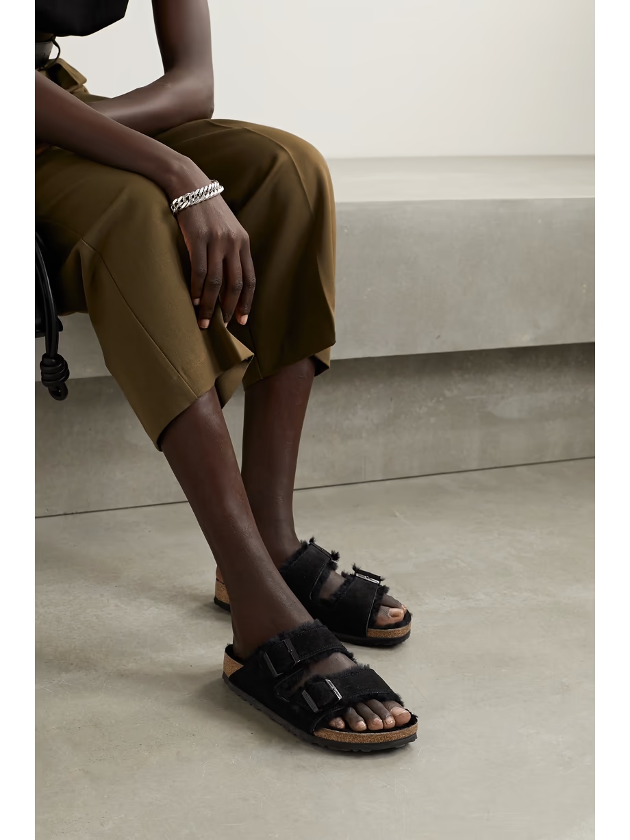 Arizona shearling-lined suede sandals Arizona shearling-lined suede sandals