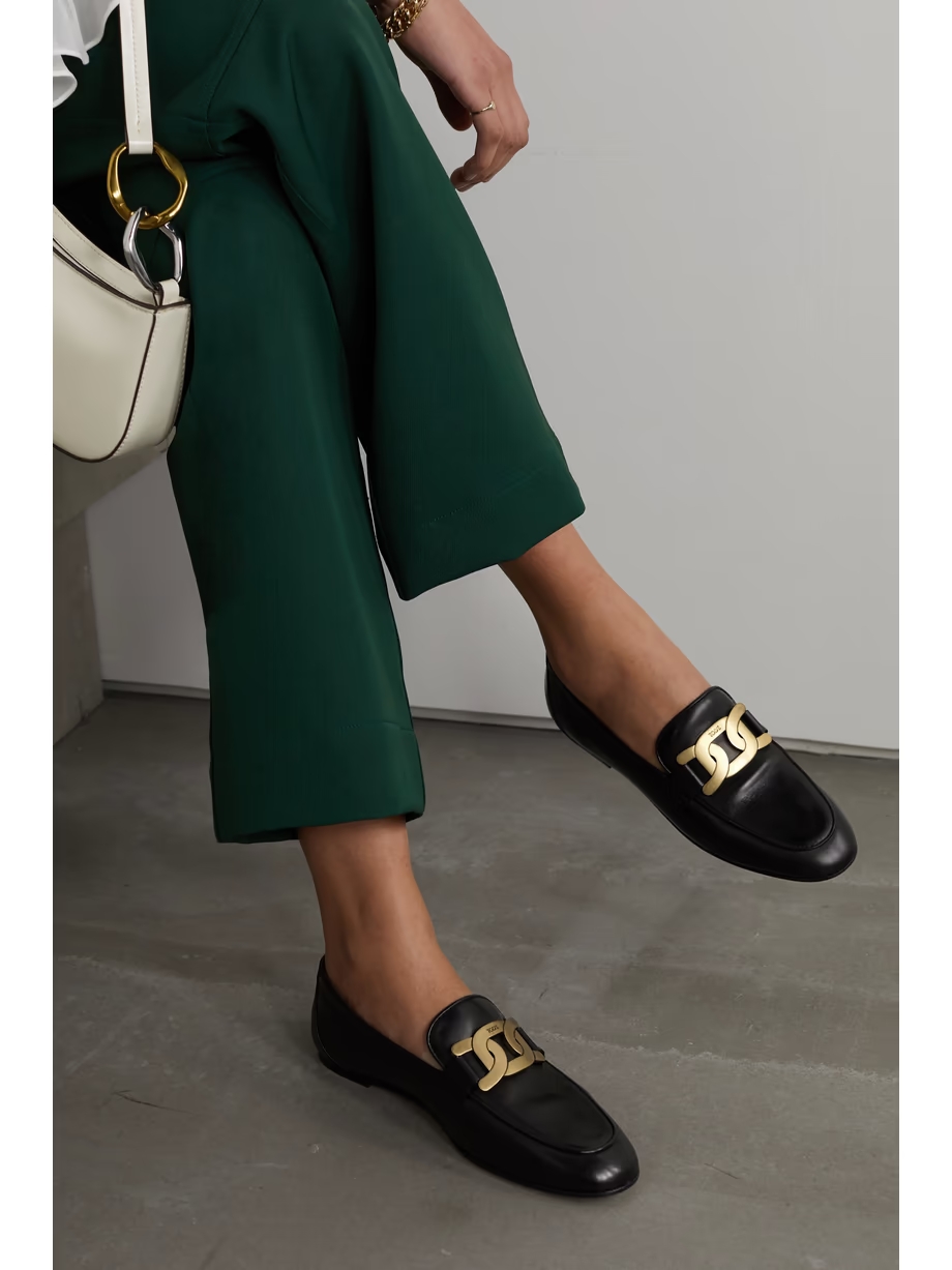 Embellished leather loafers Embellished leather loafers