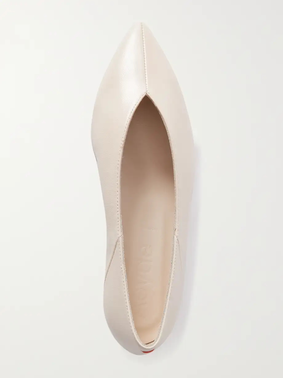 Moa leather point-toe flats Moa leather point-toe flats