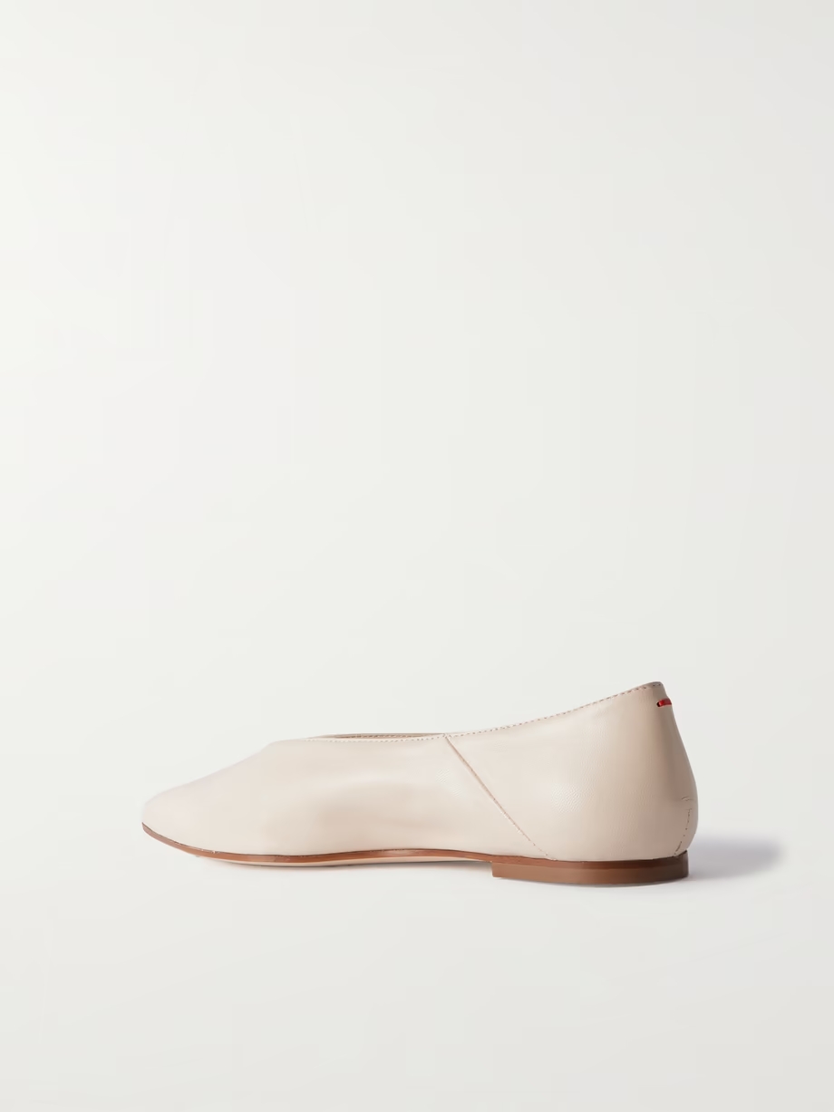Moa leather point-toe flats Moa leather point-toe flats