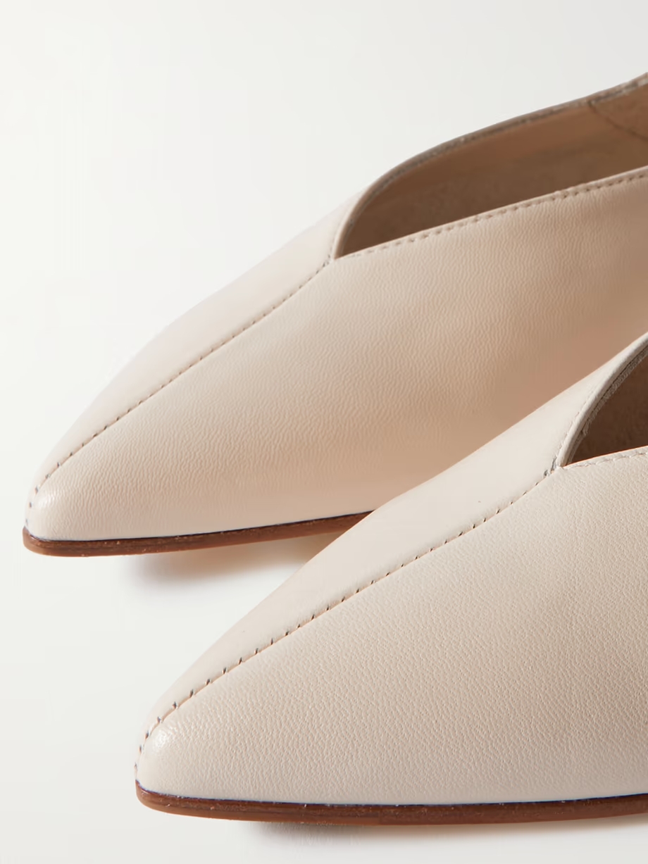 Moa leather point-toe flats Moa leather point-toe flats