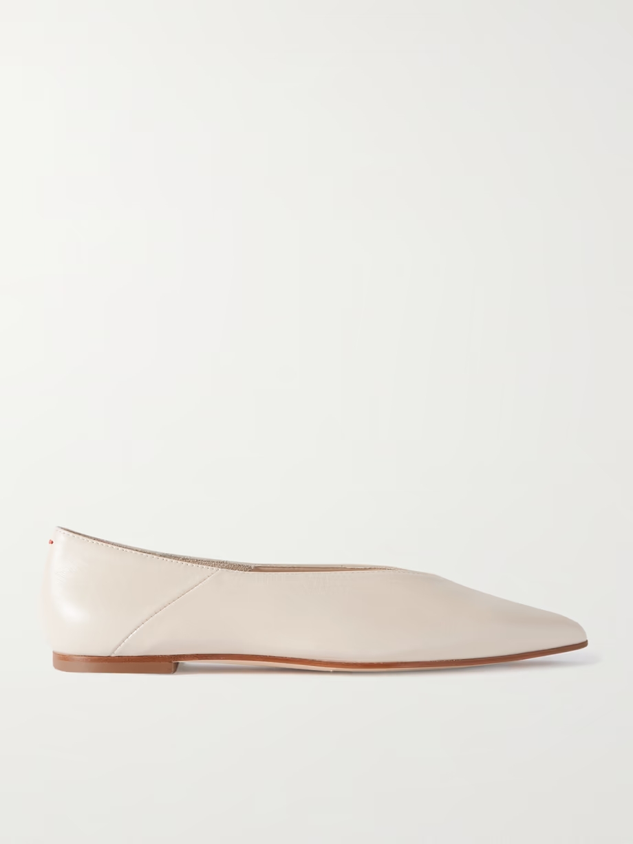 Moa leather point-toe flats Moa leather point-toe flats