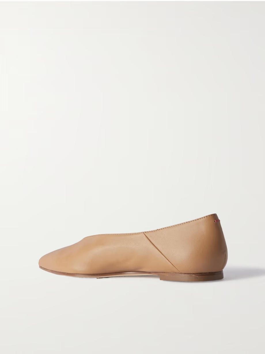Moa leather point-toe flats Moa leather point-toe flats