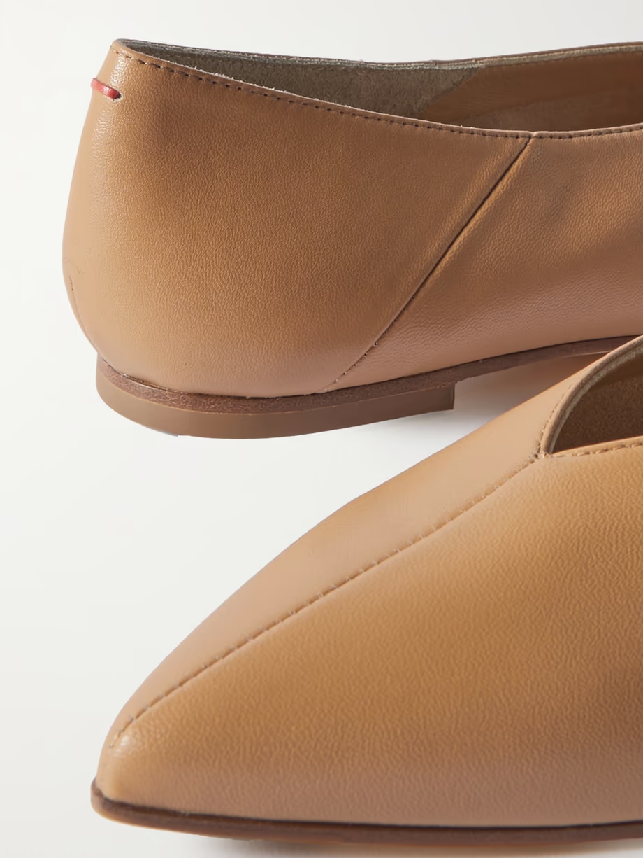 Moa leather point-toe flats Moa leather point-toe flats