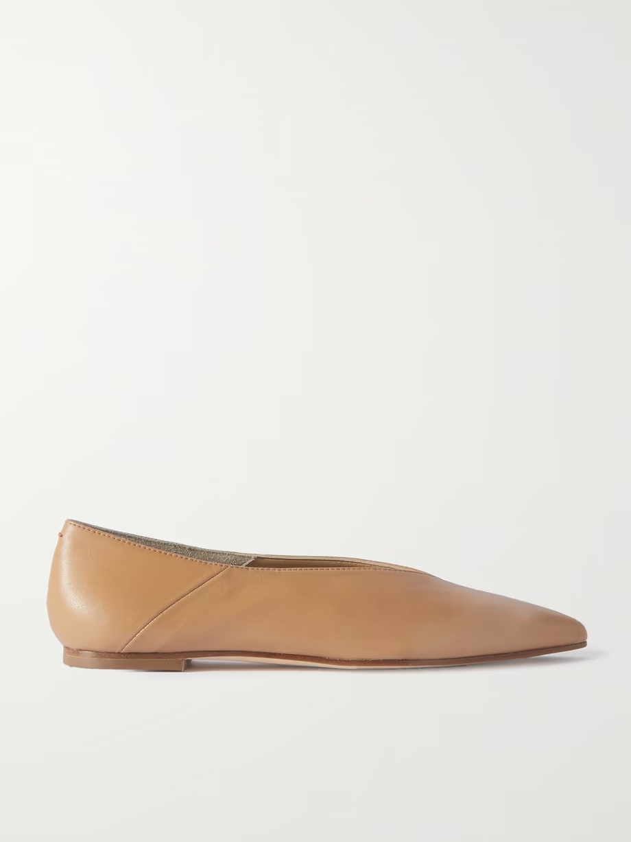 Moa leather point-toe flats Moa leather point-toe flats