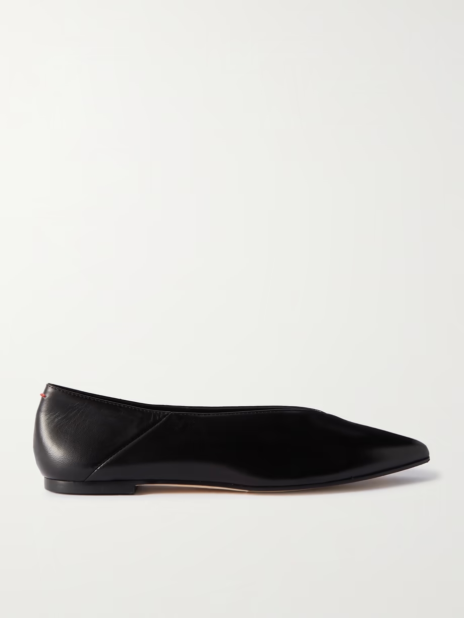Moa leather point-toe flats Moa leather point-toe flats