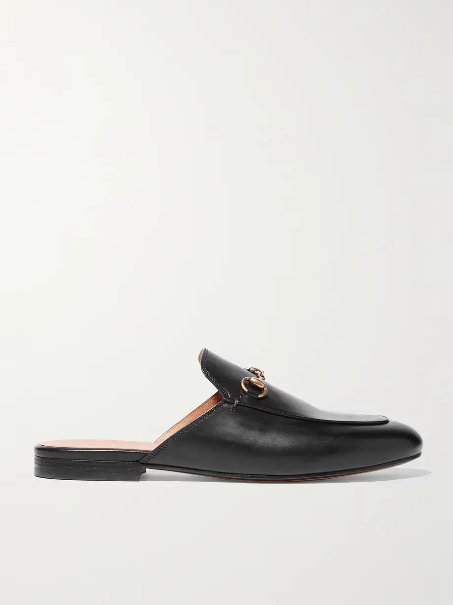 Princetown horsebit-detailed leather slippers Princetown horsebit-detailed leather slippers