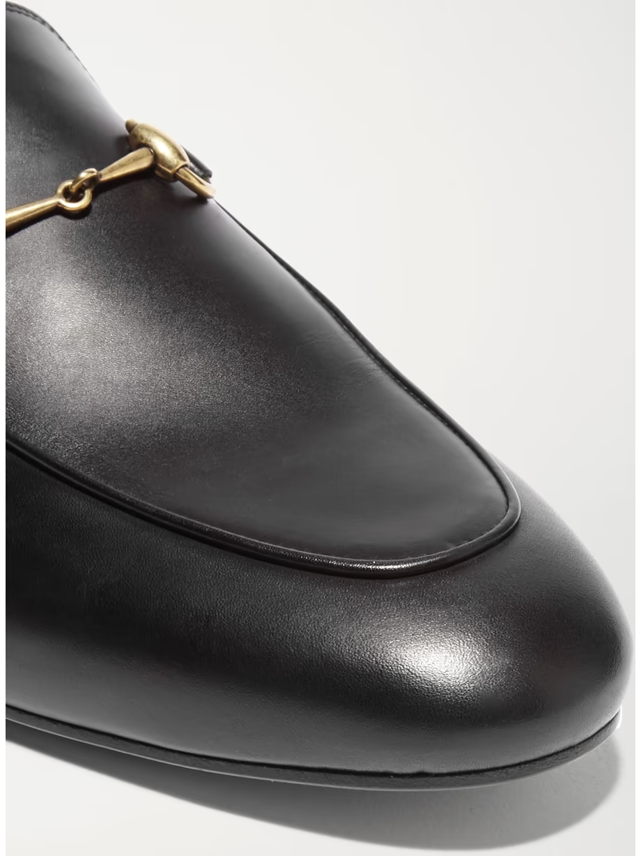Princetown horsebit-detailed leather slippers Princetown horsebit-detailed leather slippers