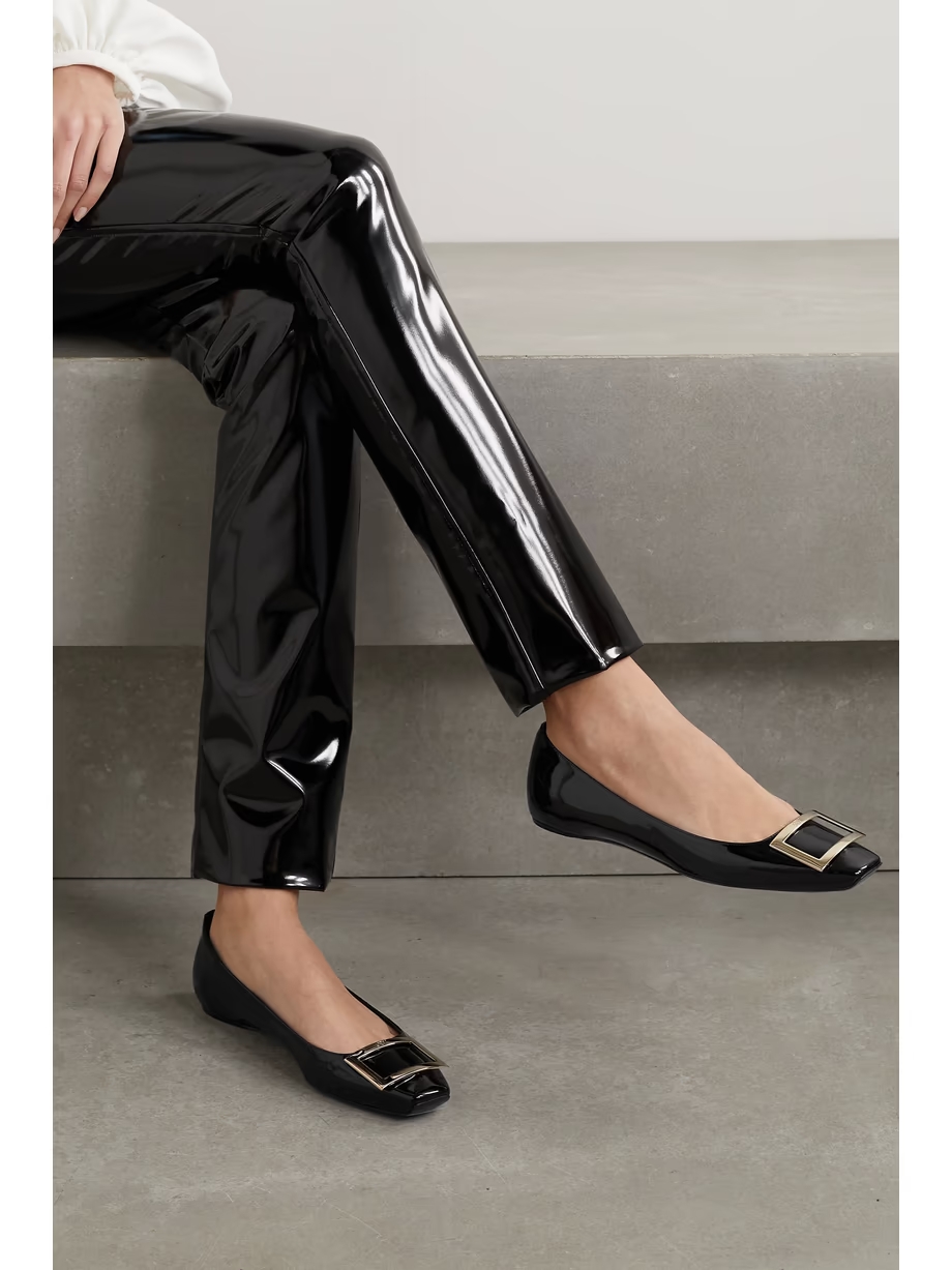 Trompette Bellerine glossed-leather ballet flats Trompette Bellerine glossed-leather ballet flats