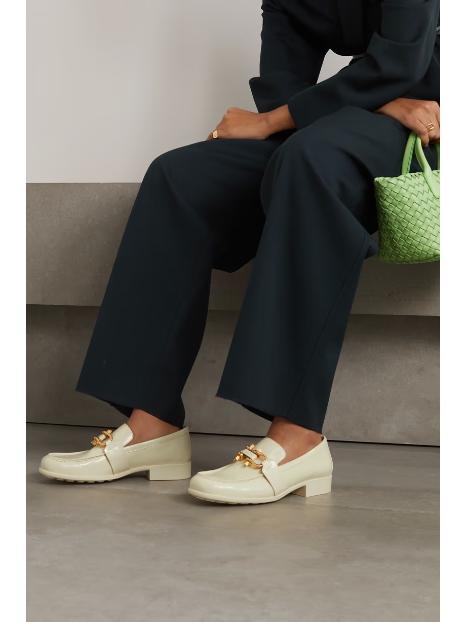 Embellished patent-leather loafers Embellished patent-leather loafers