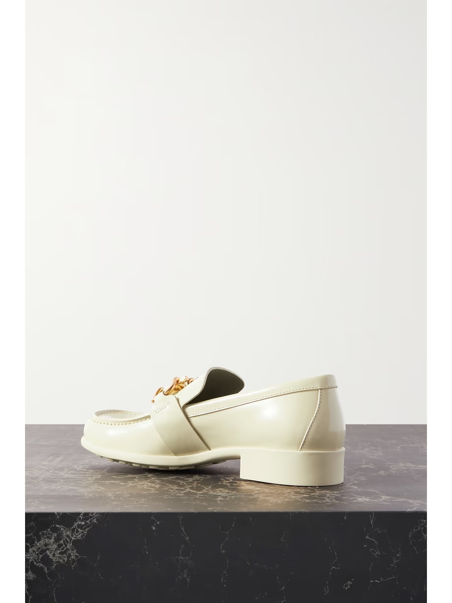 Embellished patent-leather loafers Embellished patent-leather loafers
