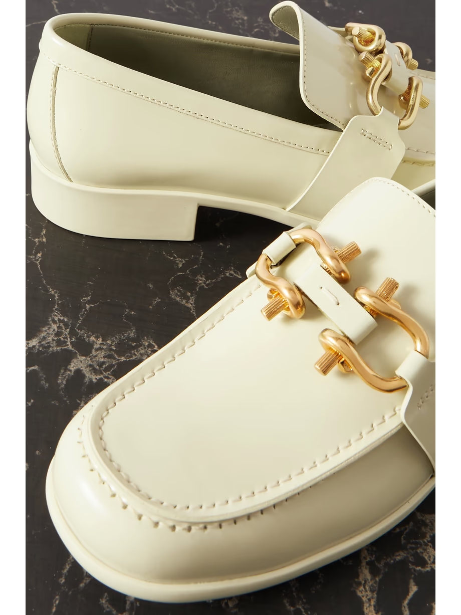 Embellished patent-leather loafers Embellished patent-leather loafers