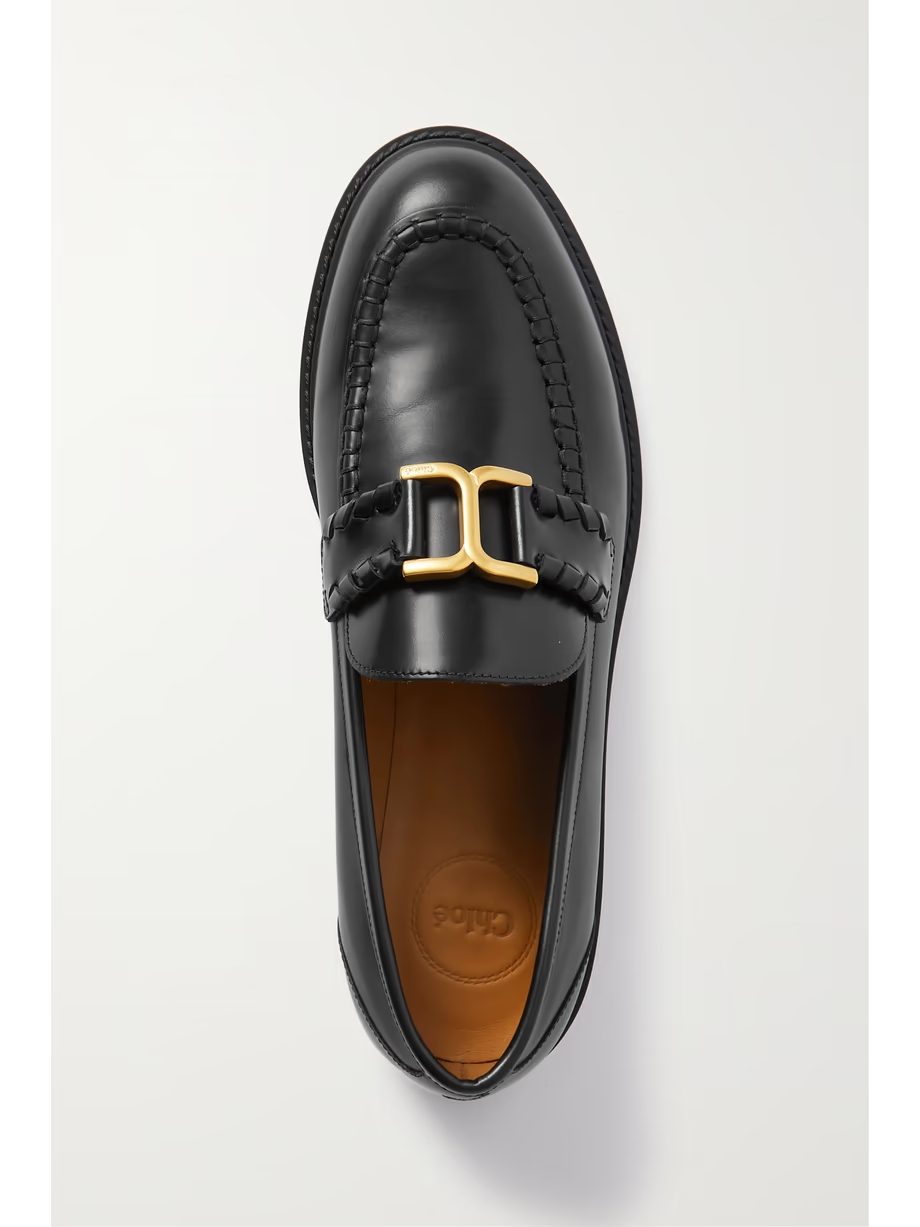 Marcie embellished leather loafers Marcie embellished leather loafers