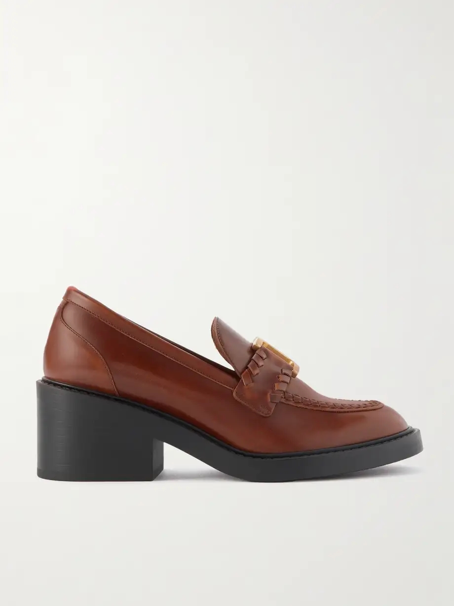 Marcie embellished leather loafers Marcie embellished leather loafers