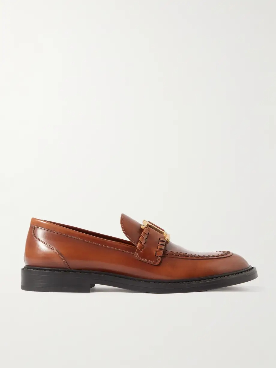 Marcie embellished leather loafers Marcie embellished leather loafers
