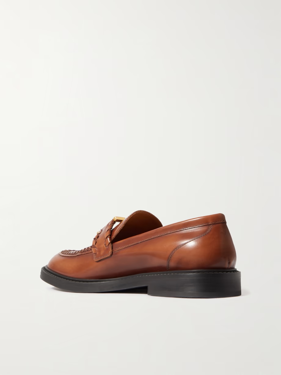 Marcie embellished leather loafers Marcie embellished leather loafers