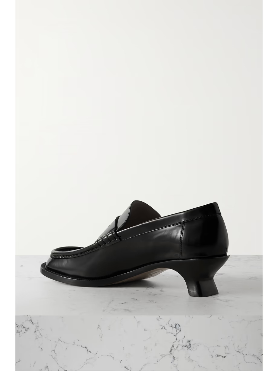 Terra glossed-leather loafers Terra glossed-leather loafers