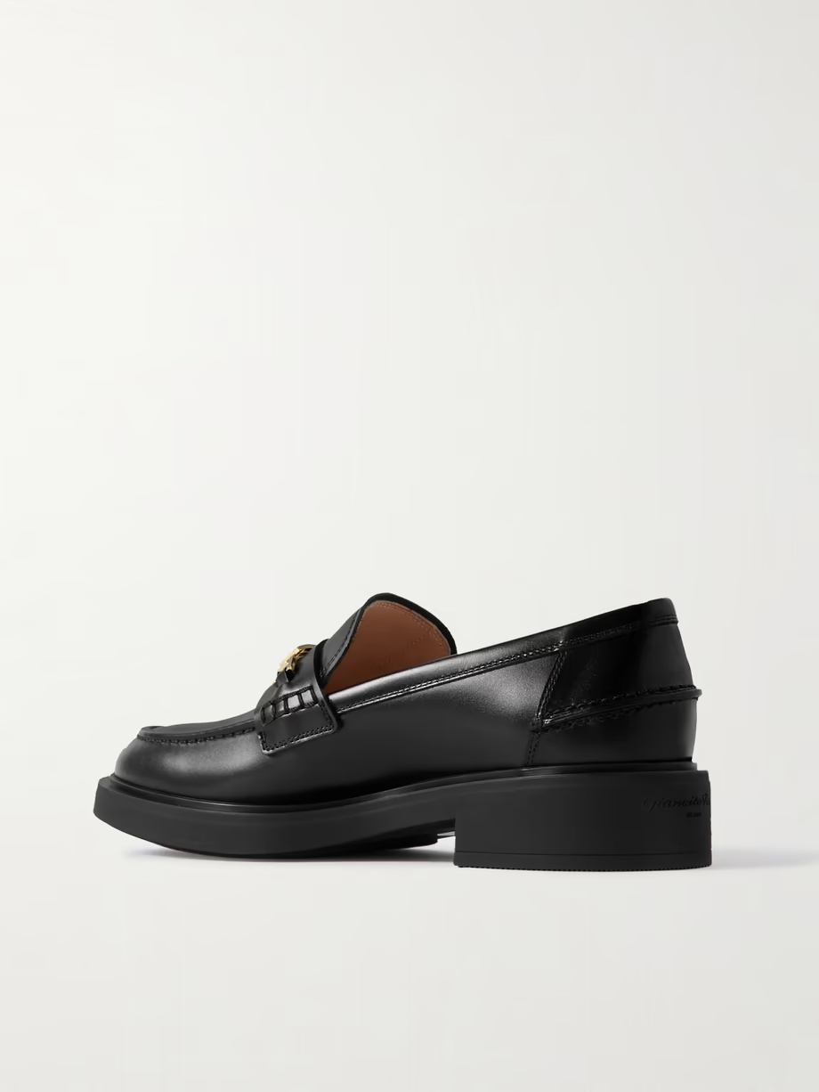 Dover embellished leather loafers Dover embellished leather loafers